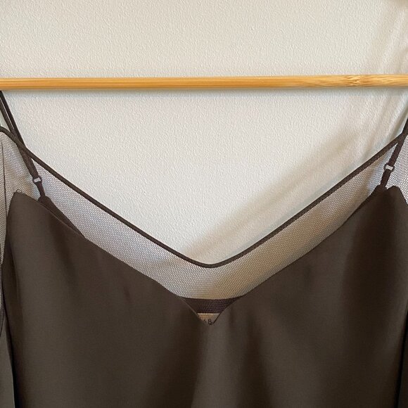 Babaton Flowy V-Neck Camisole with Mesh Neckline Detail - Picture 7 of 11